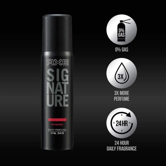 AXE Signature Body Perfume, Intense - Long-lasting Fragrance for Men