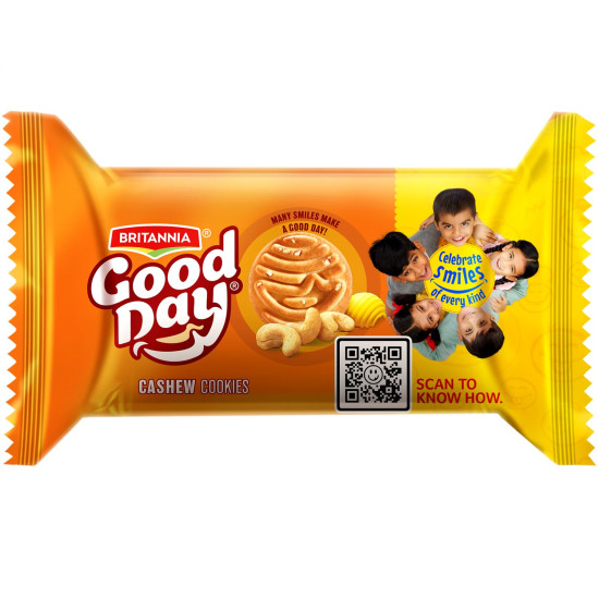 Britannia Good Day Cashew Cookies - Delightful Nutty Flavor