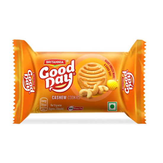 Britannia Good Day Cashew Cookies - Delightful Nutty Flavor