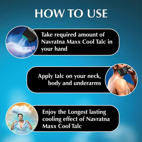Navratna Cool Talc Mint Fresh - Instant Cooling Relief