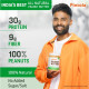 Pintola All Natural Peanut Butter Crunchy 1kg - 30g Protein & Vegan