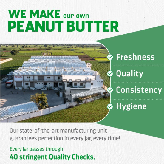 Pintola All Natural Peanut Butter Crunchy 1kg - 30g Protein & Vegan