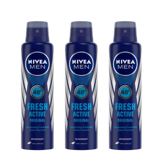 Nivea Fresh Active Deodorant For Men, 450ml - Long Lasting Freshness