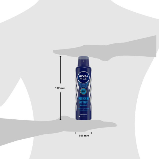 Nivea Fresh Active Deodorant For Men, 450ml - Long Lasting Freshness