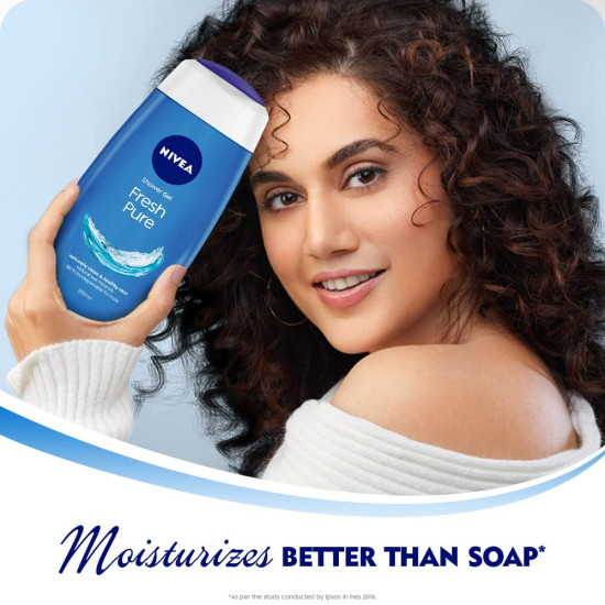 NIVEA Fresh Pure Shower Gel - Refreshing Skincare with Sea Minerals