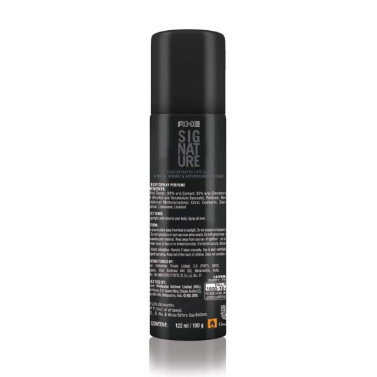 Axe Signature Corporate Body Perfume, 122ml - Long-lasting Fragrance
