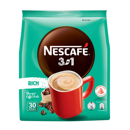 Nescafe 3 in 1 Rich Coffee Powder - Instant Convenience