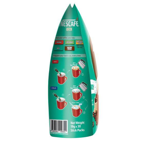 Nescafe 3 in 1 Rich Coffee Powder - Instant Convenience