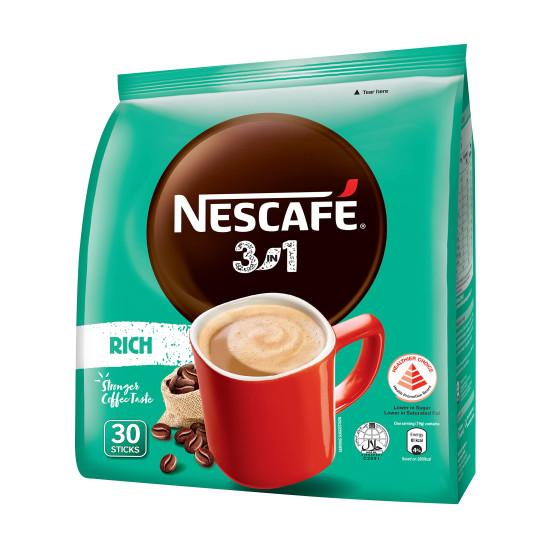 Nescafe 3 in 1 Rich Coffee Powder - Instant Convenience