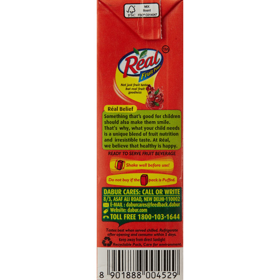 Real Fruit Power Cranberry Juice - Refreshing 180ml
