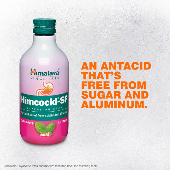 Himalaya Himcocid-SF - 200 ml (Mint) - Natural Hyperacidity Relief