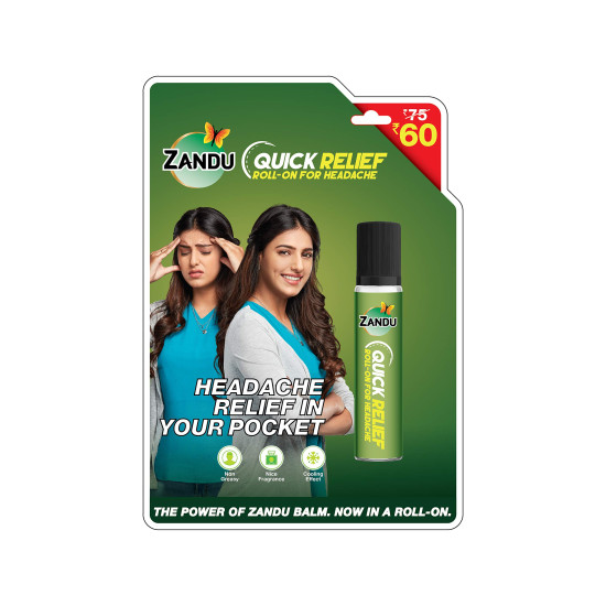 Zandu Roll-On for Headache 9ml - Instant Relief