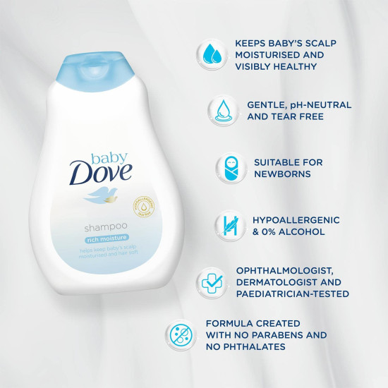 Baby Dove Shampoo 400 ml - Gentle Care for Baby's Soft Hair