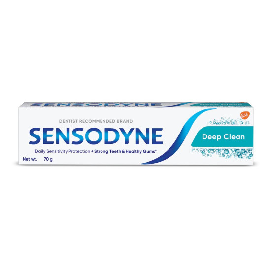 Sensodyne Deep Clean 70g Toothpaste - Advanced Cleaning & Lasting Freshness