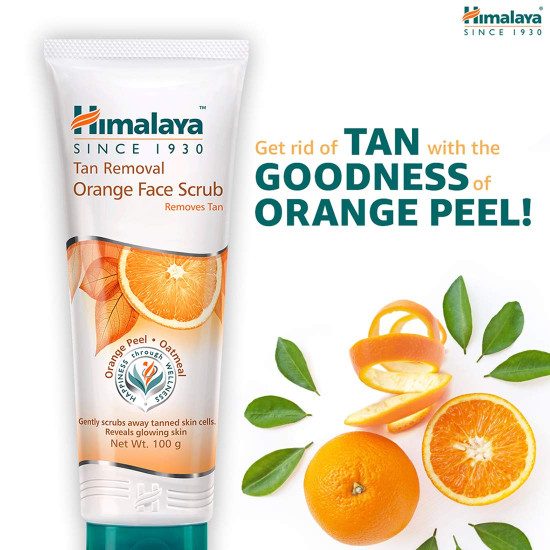 Himalaya Tan Removal Orange Face Scrub - Gentle Exfoliating Skincare