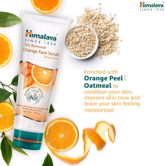 Himalaya Tan Removal Orange Face Scrub - Gentle Exfoliating Skincare