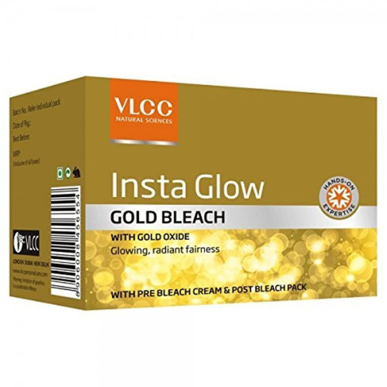 VLCC Insta Glow Gold Bleach Pack of 2 - Achieve Radiant Skin