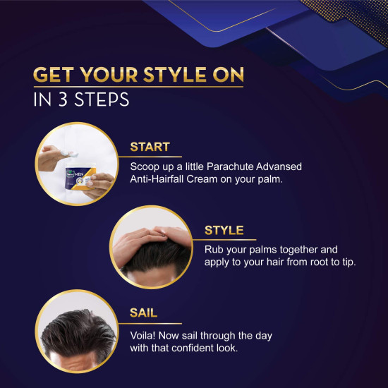 Parachute Advansed Men Hair Cream - Anti-Hairfall, 100 gm