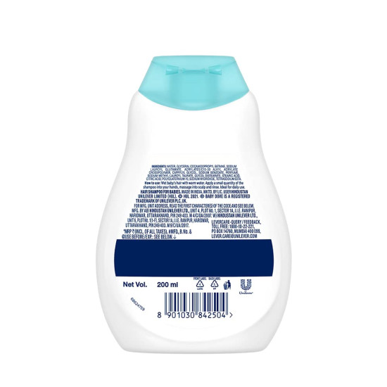 Baby Dove Shampoo 200 ml - Gentle Care for Baby's Soft Hair