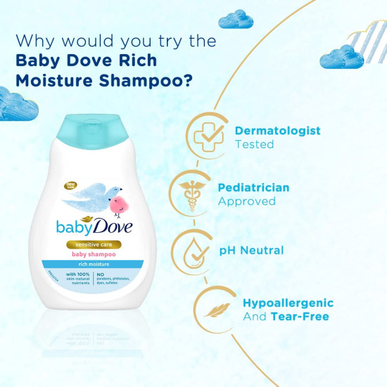 Baby Dove Shampoo 200 ml - Gentle Care for Baby's Soft Hair