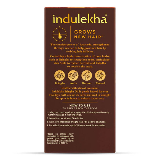 Indulekha Bringha Ayurvedic Hair Oil - Hair Fall Control with Amla & Coconut Oil