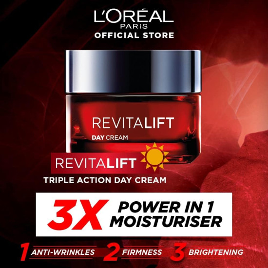 L'Oreal Paris Revitalift Laser x3 Day Cream - Triple Action Anti-Aging L'Oreal Paris Revitalift Laser x3 Day Cream - Triple Action Anti-Aging