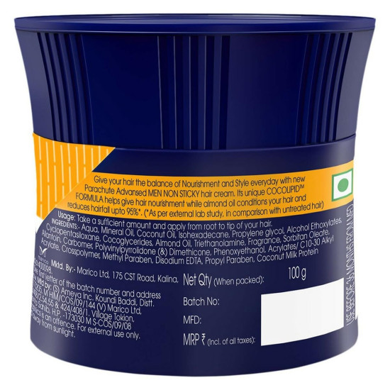 Parachute Advansed Men Hair Cream - Anti-Hairfall & Nourishing