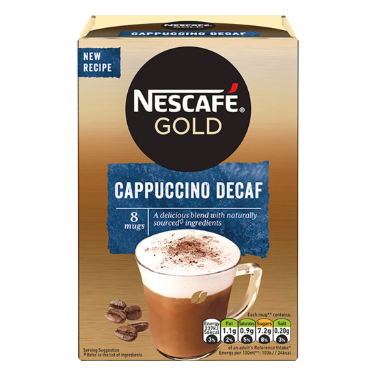 Nescafe Decaf Gold Cappuccino - Smooth & Creamy Delight