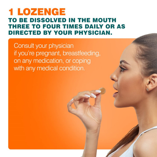 KOFLET H Lozenges (Orange Flavor) - Throat Soothing Relief