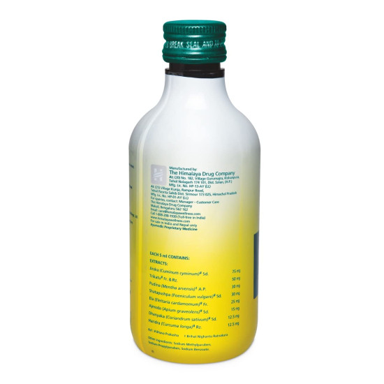 Himalaya Gasex Syrup - 200 ml (Ginger Lemon) - Natural Digestive Aid