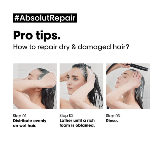 L'OREAL PROFESSIONNEL PARIS Absolut Repair Shampoo - Professional Hair Repair