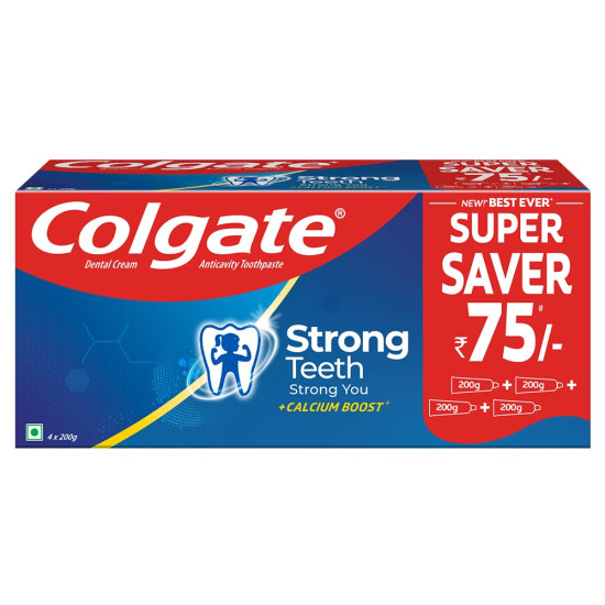 Colgate Strong Teeth - Combo Pack - Buy 3 Get 1 Free