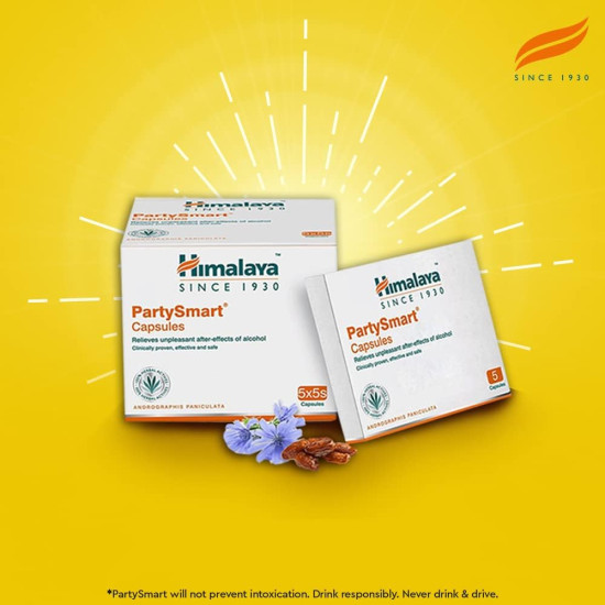 Himalaya PartySmart Capsules - Herbal Hangover Prevention