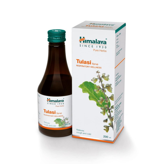 Himalaya Pure Herbs Syrup - Tulasi (Respiratory Wellness) - Relieves Cough and Cold