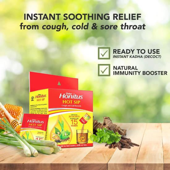 Dabur Honitus Hot Sip - Instant Relief from Cough & Cold
