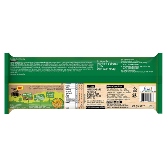 MAGGI Nutri-licious Veg Atta Masala Noodles - Instant Delight with 20 Spices & Herbs