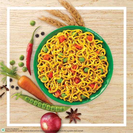 MAGGI Nutri-licious Veg Atta Masala Noodles - Instant Delight with 20 Spices & Herbs