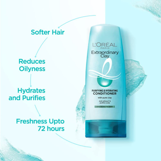 L'Oreal Paris Deep Conditioner - Rebalancing & Hydrating for Oily Roots & Dry Ends