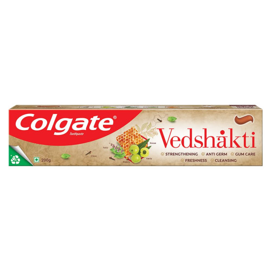 Colgate Vedshakti Toothpaste - Anti-Bacterial Paste with Neem & Honey