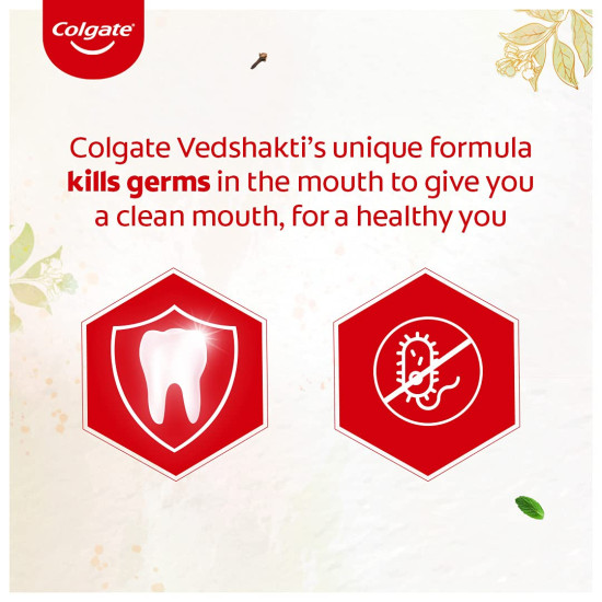 Colgate Vedshakti Toothpaste - Anti-Bacterial Paste with Neem & Honey