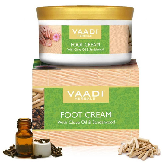 Vaadi Herbals Foot Cream - Clove and Sandal Oil 150G - Repair & Soften