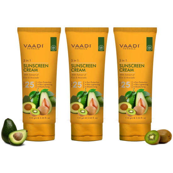 Vaadi Herbals Sunscreen Cream SPF-25 - All-Day Skin Protection
