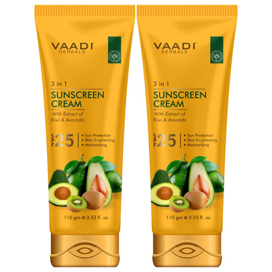 Vaadi Herbals Sunscreen Cream SPF-25 - Nourishing Skin Protection