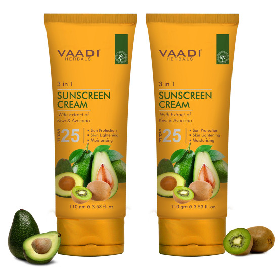 Vaadi Herbals Sunscreen Cream SPF-25 - Nourishing Skin Protection
