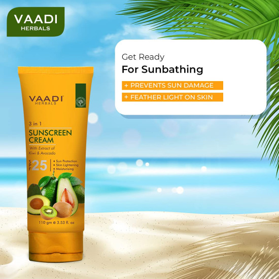 Vaadi Herbals Sunscreen Cream SPF-25 - All-Day Skin Protection