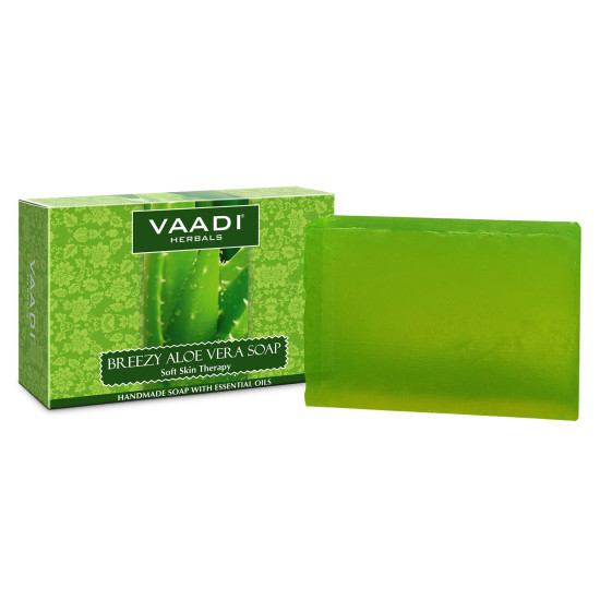 Vaadi Herbals Breezy Aloe Vera Soap - Natural Moisturizing