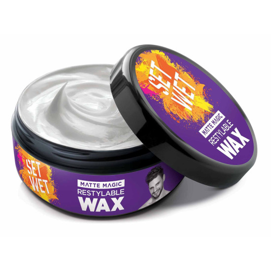 Set Wet Styling Matte Hair Wax 25g - Matte Look & Strong Hold