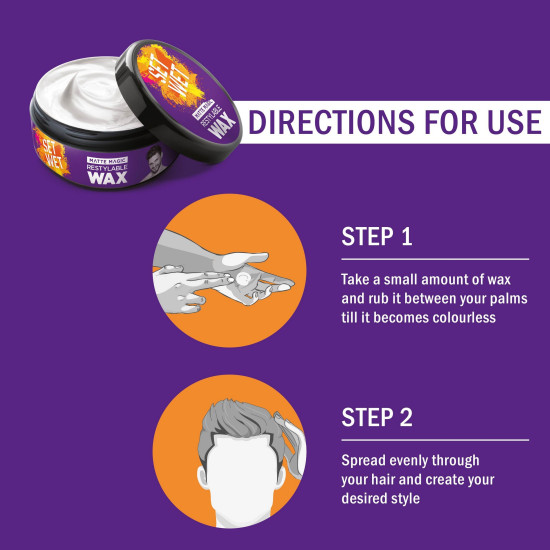 Set Wet Styling Matte Hair Wax 25g - Matte Look & Strong Hold
