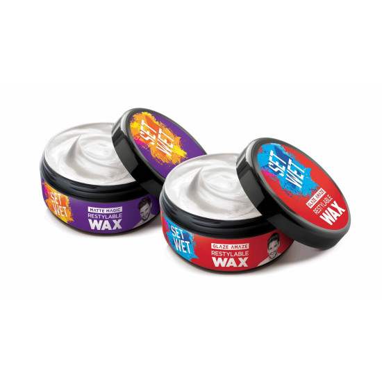 Set Wet Styling Matte Hair Wax 25g - Matte Look & Strong Hold