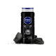 NIVEA MEN Active Clean Shower Gel 500g - 3-in-1 Formula with Active Charcoal